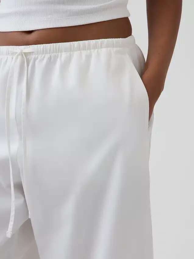 Pantalones Easy Barrel de popelín