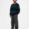 Pantalones holgados de cargo para niño, de corte cónico y tejido cepillado