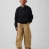 Pantalones holgados de cargo para niño, de corte cónico y tejido cepillado
