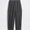 Pantalones holgados de cargo para niño, de corte cónico y tejido cepillado