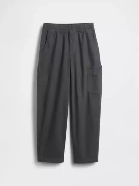 Pantalones holgados de cargo para niño, de corte cónico y tejido cepillado