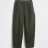 Pantalones holgados de cargo para niño, de corte cónico y tejido cepillado