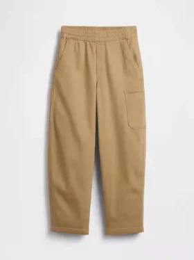 Pantalones holgados de cargo para niño, de corte cónico y tejido cepillado