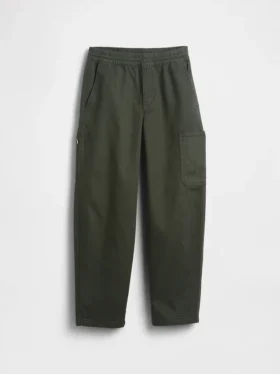 Pantalones holgados de cargo para niño, de corte cónico y tejido cepillado