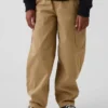 Pantalones holgados de cargo para niño, de corte cónico y tejido cepillado