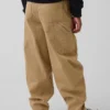 Pantalones holgados de cargo para niño, de corte cónico y tejido cepillado