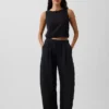 Pantalones holgados de gasa de algodón