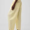 Pantalones holgados de gasa de algodón