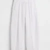Pantalones holgados de gasa de algodón