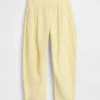 Pantalones holgados de gasa de algodón