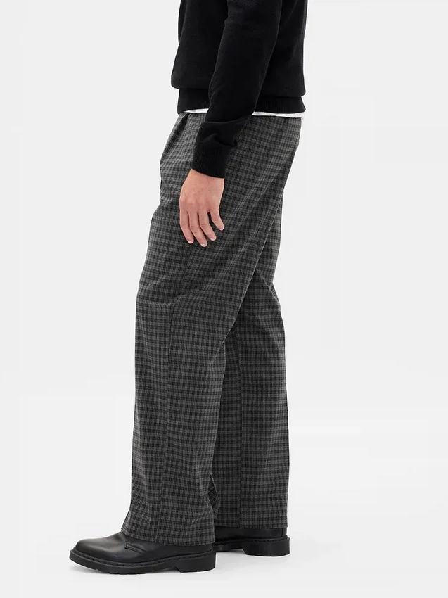 Pantalones holgados de mezcla de lana 365