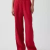 Pantalones holgados de mezcla de lino