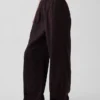 Pantalones holgados de mezcla de lino