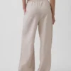 Pantalones holgados de mezcla de lino