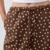 Pantalones holgados de mezcla de lino