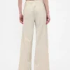 Pantalones holgados de pana de talle medio