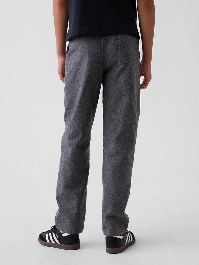 Pantalones holgados y cómodos de lino y algodón para niños