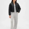 Pantalones infantiles de pierna ancha con canalé Softspun