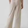 Pantalones infantiles holgados de punto waffle con pernera ancha