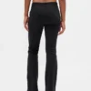 Pantalones largos y ajustados de sarga de talle bajo