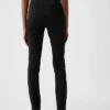 Pantalones pitillo de doble tejido de talle alto