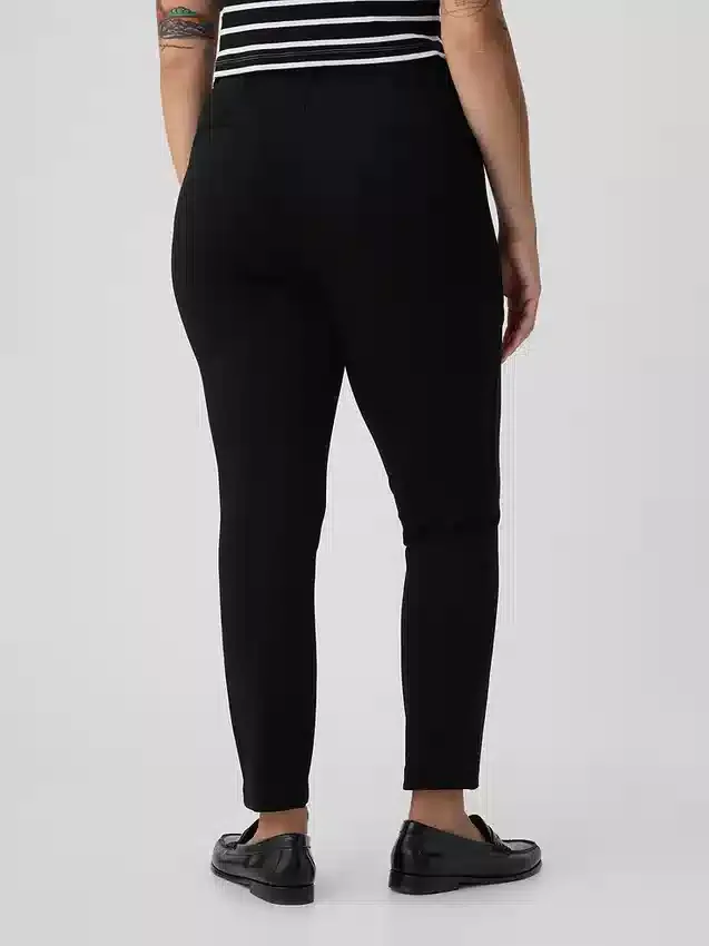 Pantalones pitillo de doble tejido de talle alto