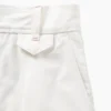 Pantalones plisados de talle alto con corte en arco de GAP × Victoria Beckham