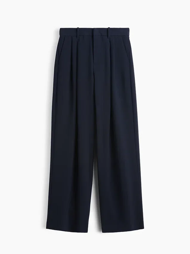 Pantalones plisados de talle alto Curvy 365