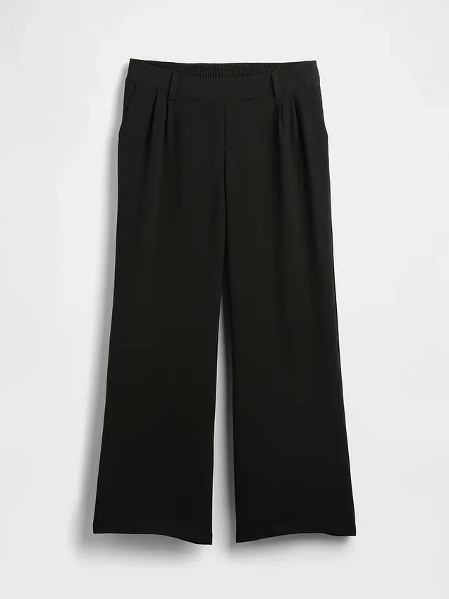 Pantalones premamá 365 de pierna ancha con diseño por debajo del vientre