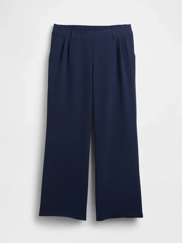 Pantalones premamá 365 de pierna ancha con diseño por debajo del vientre