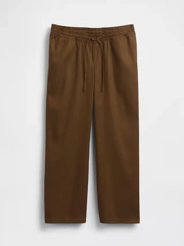 Pantalones premamá de sarga por debajo del vientre