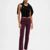 Pantalones rectos ajustados de pana de talle bajo estilo años 90