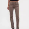 Pantalones rectos ajustados de pana de talle bajo estilo años 90