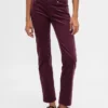 Pantalones rectos ajustados de pana de talle bajo estilo años 90
