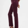Pantalones rectos ajustados de pana de talle bajo estilo años 90