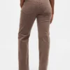 Pantalones rectos ajustados de pana de talle bajo estilo años 90