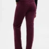 Pantalones rectos ajustados de pana de talle bajo estilo años 90