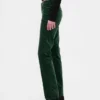 Pantalones rectos ajustados de terciopelo de talle bajo estilo años 90