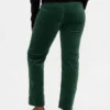 Pantalones rectos ajustados de terciopelo de talle bajo estilo años 90