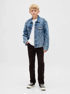 Pantalones rectos de pana para niño, estilo original de los 90