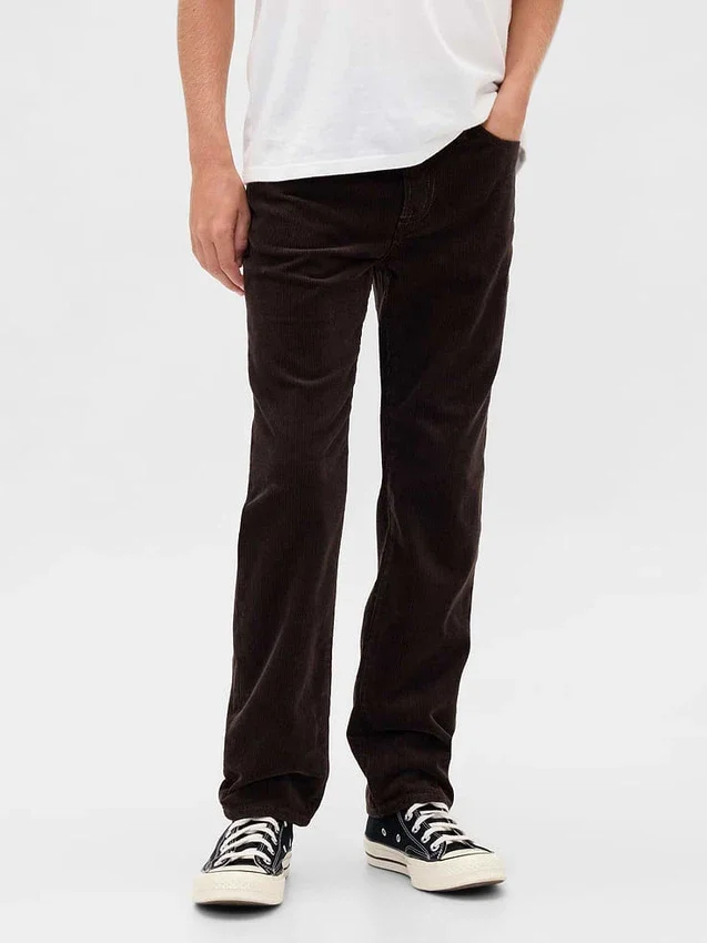 Pantalones rectos de pana para niño, estilo original de los 90