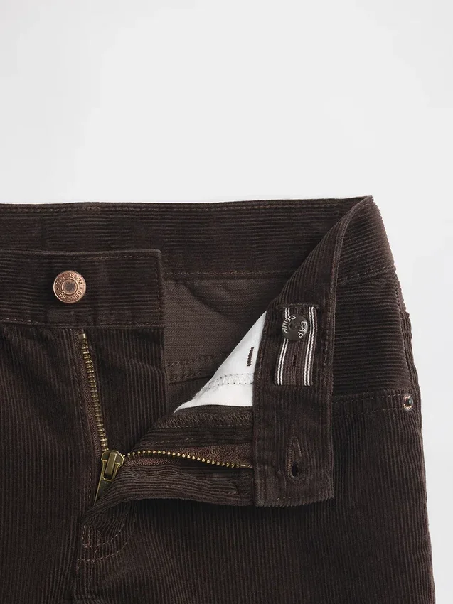 Pantalones rectos de pana para niño, estilo original de los 90