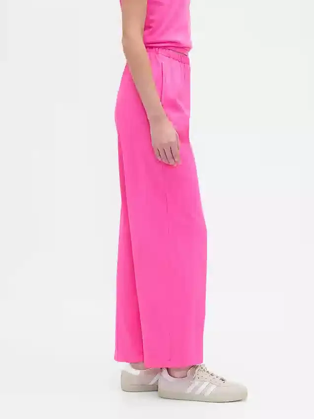 Pantalones rectos de tejido grueso