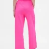 Pantalones rectos de tejido grueso