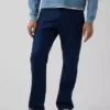 Pantalones rectos holgados de lino y algodón