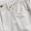 Pantalones rectos holgados de lino y algodón