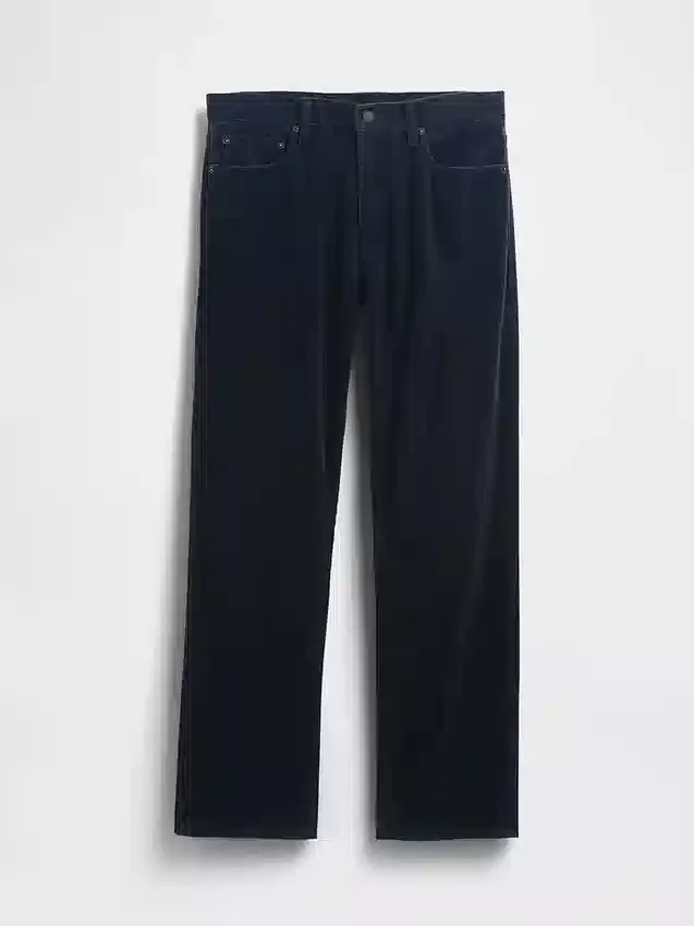 Pantalones rectos holgados de pana