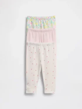 Pantalones sin cremallera de algodón orgánico «Baby First Favorites» (paquete múltiple)