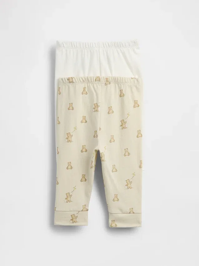 Pantalones sin cremallera de algodón orgánico «Baby First Favorites» (paquete múltiple)