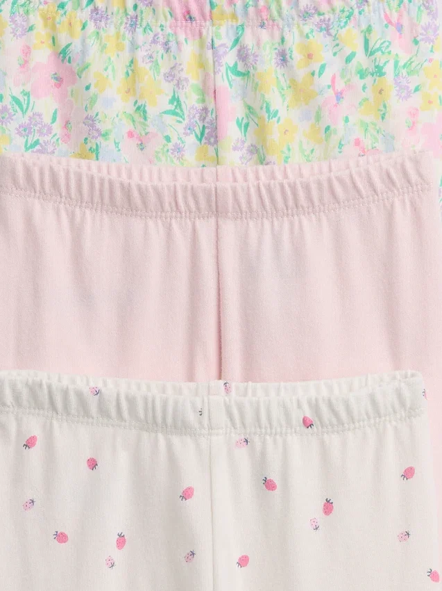 Pantalones sin cremallera de algodón orgánico «Baby First Favorites» (paquete múltiple)